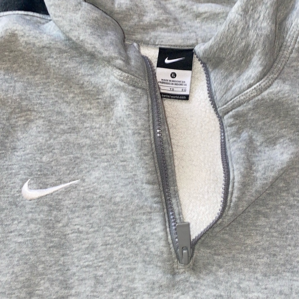 Nike gray quarter zip XL women:
